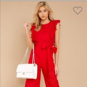 Red Dress Jumpsuit
